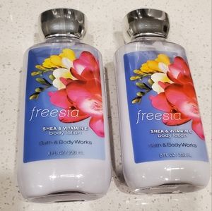Freesia Body Lotion Bath and Body Works x2